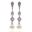 Foto de 13-7055P - PENDIENTES PERLA CIRCONITA 40MM PRESIÓN O.B. 18K 
