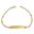 Foto de 88-1599C - PULSERA BEBÉ PLACA CIRCONITA 3X1 (PLACA 4X20MM) 12CM (1,08gr) 18K