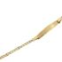 Foto de 88-1599C - PULSERA BEBÉ PLACA CIRCONITA 3X1 (PLACA 4X20MM) 12CM (1,08gr) 18K