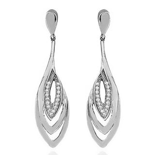Foto de 25-1208 - PENDIENTES PLATA CIRCONITA 40MM