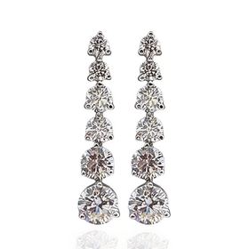 Foto de 25-001 - PENDIENTES PLATA CIRCONITA 30MM