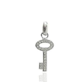 Foto de 25-1204 - COLGANTE PLATA LLAVE CIRCONITA 13MM 