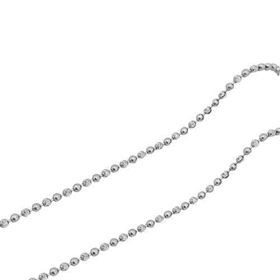 Foto de 20-BEAD120X50 - CADENA PLATA BOLAS LAPIDADAS 1MMX50CM 