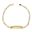 Foto de 45-053M - PULSERA PLACA 3X1 3MM 18.5CM (PLACA 7X25MM) (2,14gr) 18K 