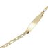 Foto de 45-053M - PULSERA PLACA 3X1 3MM 18.5CM (PLACA 7X25MM) (2,14gr) 18K 
