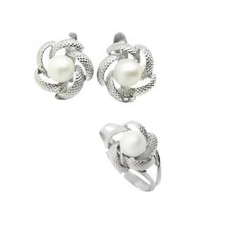 Foto de 02-AG7246P - *OFERTA* PENDIENTES PLATA PERLA 9MM