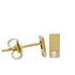 Foto de 99-801 - PENDIENTES RECTANGULAR CIRCONITA 5X2MM 18K