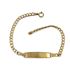 Foto de 9K88-005 - PULSERA PLACA BARBADA 3.5MM 18CM (PLACA 7X30MM) (1,79gr) 9K** 