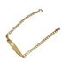 Foto de 9K88-005 - PULSERA PLACA BARBADA 3.5MM 18CM (PLACA 7X30MM) (1,79gr) 9K** 