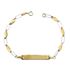 Foto de 28-200916 - PULSERA PLACA BICOLOR 3MM(PLACA 5X30MM) 18.5CM (3,23gr)