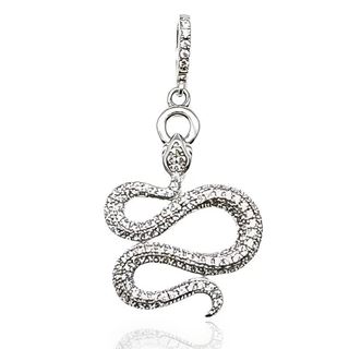Foto de 25-0601 - COLGANTE PLATA SERPIENTE CIRCONITA 30MM