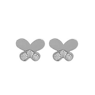 Foto de 99-PT792B - PENDIENTES MARIPOSA CIRCONITA 5MM O.B. 18K