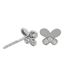 Foto de 99-PT792B - PENDIENTES MARIPOSA CIRCONITA 5MM O.B. 18K