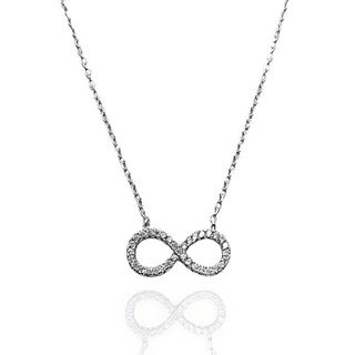 Foto de 25-045G - GARGANTILLA PLATA INFINITO CIRCONITA 7X15MM 42CM (ALARGADOR 5CM)