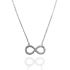 Foto de 25-045G - GARGANTILLA PLATA INFINITO CIRCONITA 7X15MM 42CM (ALARGADOR 5CM)