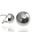 Foto de 36-1920-16 - *OFERTA* PENDIENTES PLATA MEDIA BOLA 16MM OMEGA