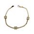 Foto de 13-6781PU - PULSERA 3 MOTIVOS CIRCONITA 6MM 16CM 18K