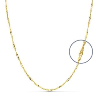 Foto de 04-SING17X50 - CADENA SINGAPUR CALIBRE 17 1.2MMX50CM (1,26gr) 18K