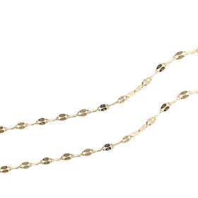 Foto de 04-VER20X50 - CADENA VERONA CALIBRE 20 0.10X1.30X50CM (0,95gr) 18K 