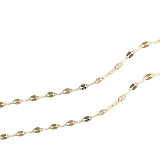 Foto de 04-VER20X50 - CADENA VERONA CALIBRE 20 0.10X1.30X50CM (0,95gr) 18K 