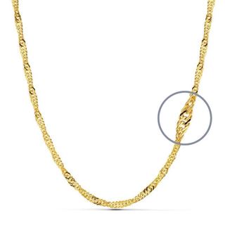 Foto de 04-SING25X50 - CADENA SINGAPUR CALIBRE 25 1.5MMX50CM (2,30gr) 18K 