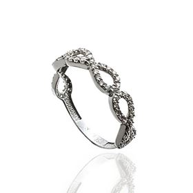 Foto de 12-1243BS - SORTIJA INFINITOS CIRCONITA 4MM O.B. 18K
