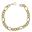 Foto de 10-34-52570 - PULSERA 3X1 HUECA 2X15X7MM 21CM (5,28gr) 18K**