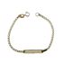 Foto de 10-00-8805 - PULSERA BEBÉ PLACA BICOLOR 14CM (1,36gr) 18K**