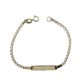 Foto de 10-00-8805 - PULSERA BEBÉ PLACA BICOLOR 14CM (1,27gr) 18K**