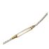 Foto de 10-00-8805 - PULSERA BEBÉ PLACA BICOLOR 14CM (1,36gr) 18K**