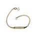 Foto de 10-00-8805 - PULSERA BEBÉ PLACA BICOLOR 14CM (1,36gr) 18K**