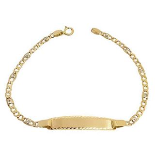 Foto de 9K88-1605C - PULSERA BEBÉ PLACA CIRCONITA 2.5MM 12.5CM 9K** 