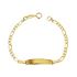 Foto de 9K88-010 - PULSERA BEBÉ PLACA 3X1 2.5MM 12.5CM 9K**