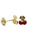 Foto de 9K30-716 - PENDIENTES CEREZAS ESMALTE 6MM 9K**