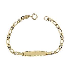 Foto de 9K88-019 - PULSERA BEBÉ PLACA CIRCONITA 2.5MM 12CM 9K** 