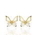 Foto de 62-3971 - PENDIENTES MARIPOSA CIRCONITA 5.5MM 18K**