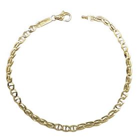 Foto de 10-439-132 - PULSERA COMBINADA 4MM 21CM (5,31gr) 18K**